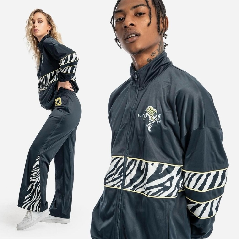 NWOT Spirit Jersey Sporty Safari Track Jacket